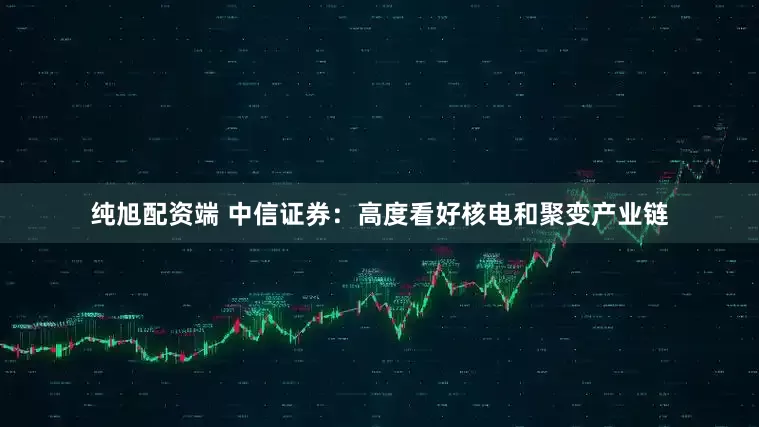 纯旭配资端 中信证券：高度看好核电和聚变产业链